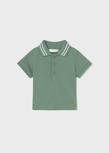 Green Pique Polo Shirt