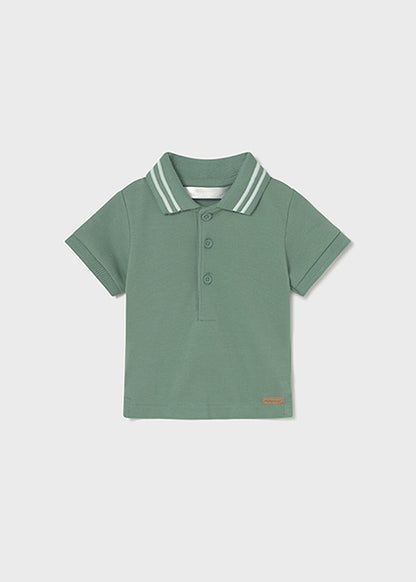 Green Pique Polo Shirt