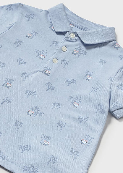 Short Sleeve Polo - Sky