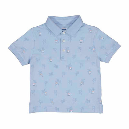 Short Sleeve Polo - Sky