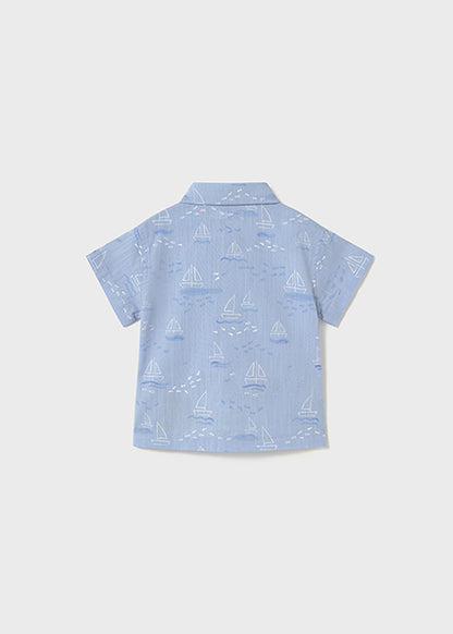 Sail Boat Collared Shirt