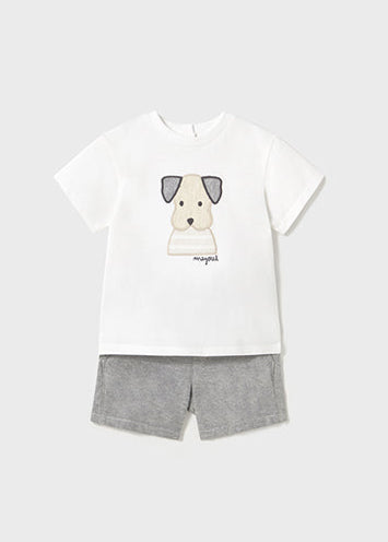 Shorts and Dog T-Shirt Set
