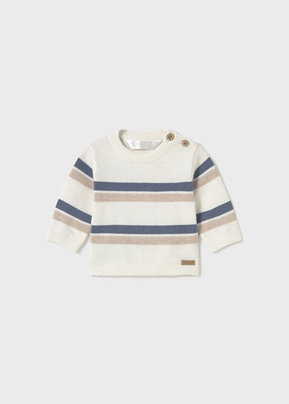 Striped Baby Sweater - Blue