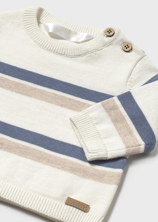 Striped Baby Sweater - Blue