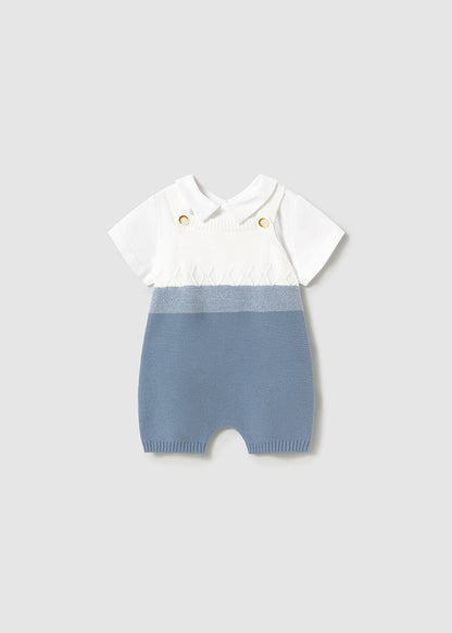 Newborn Knit Dungaree Set