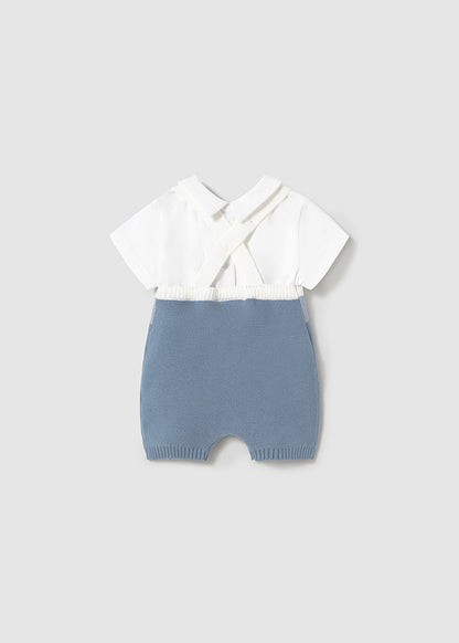 Newborn Knit Dungaree Set