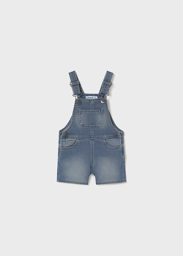 Soft Denim Short Overalls