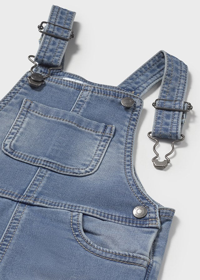 Soft Denim Short Overalls