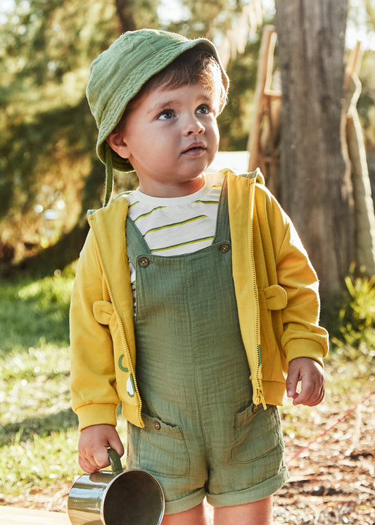 3-Piece Dungaree Set with Hat