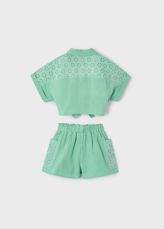 Eyelet Shorts and Top Set