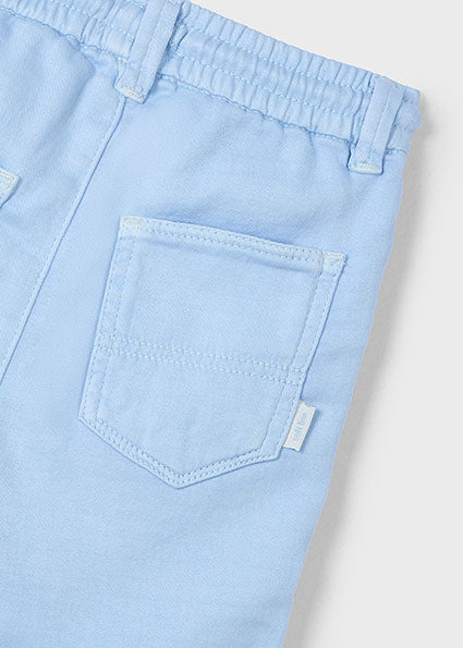 Drawstring Twill Shorts