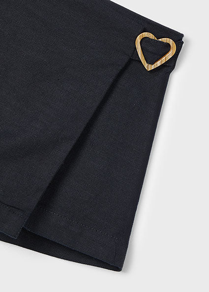 Classic Heart Buckle Skort