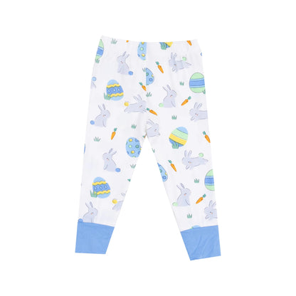Easter Bunnies Blue - Short Sleeve Loungewear Set