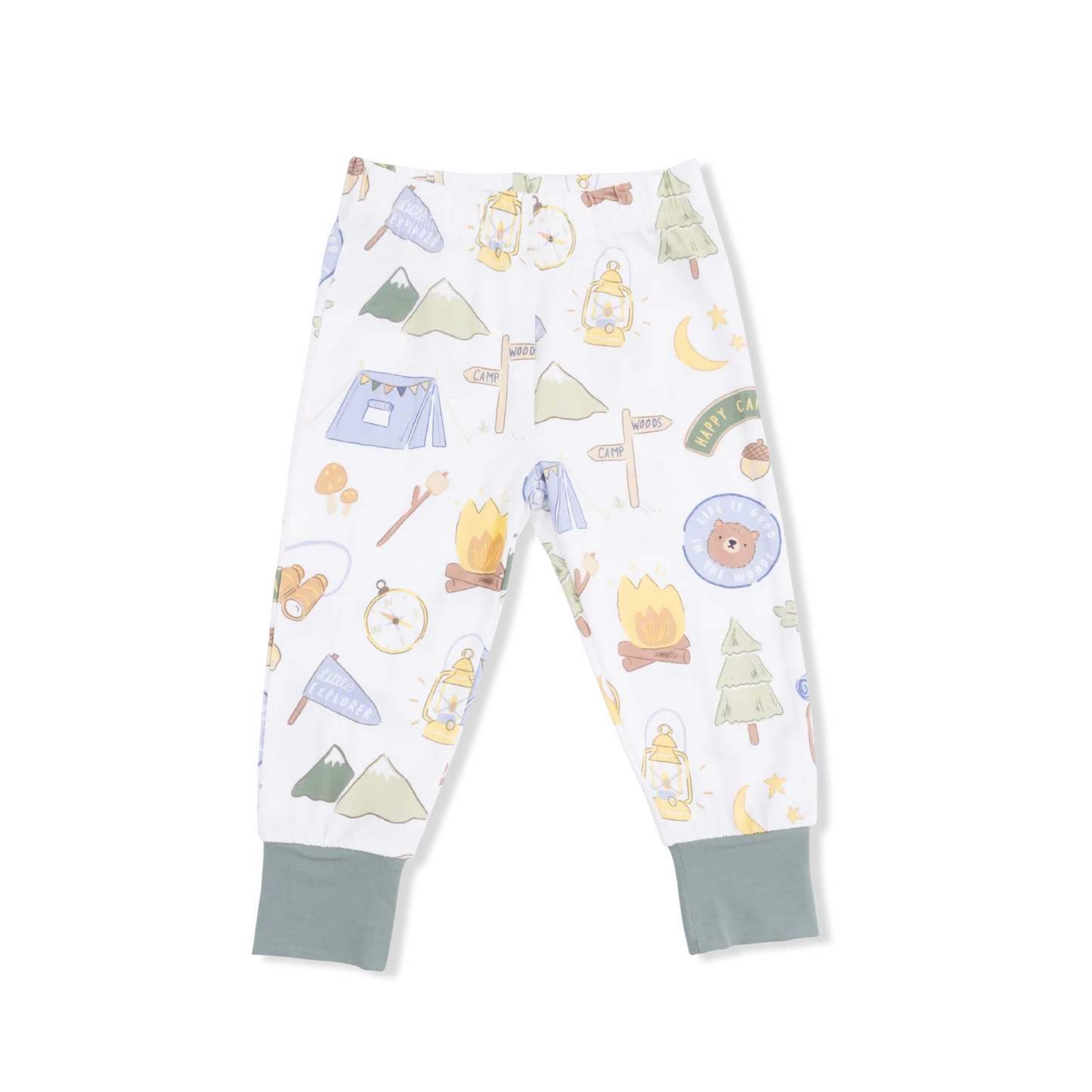 Camping Blue Short Sleeve Loungewear Set