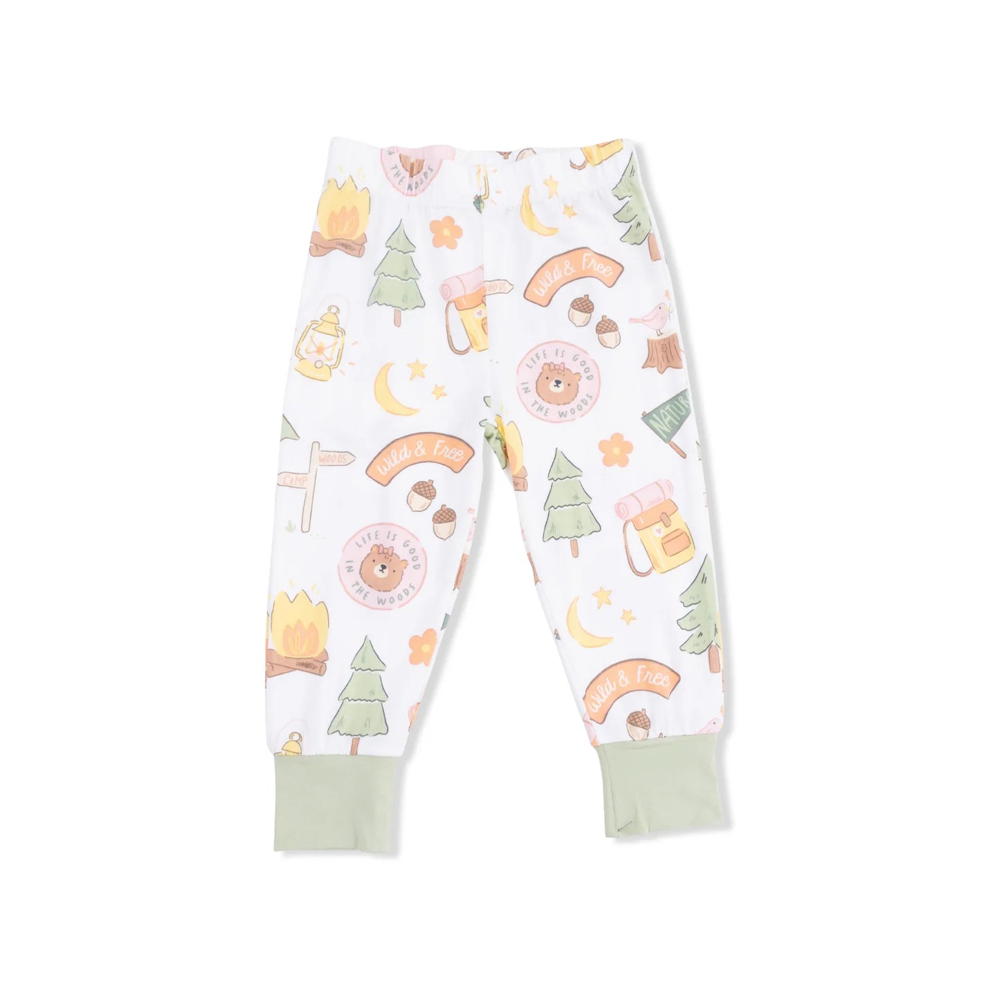 Camping Pink Short Sleeve Loungewear Set