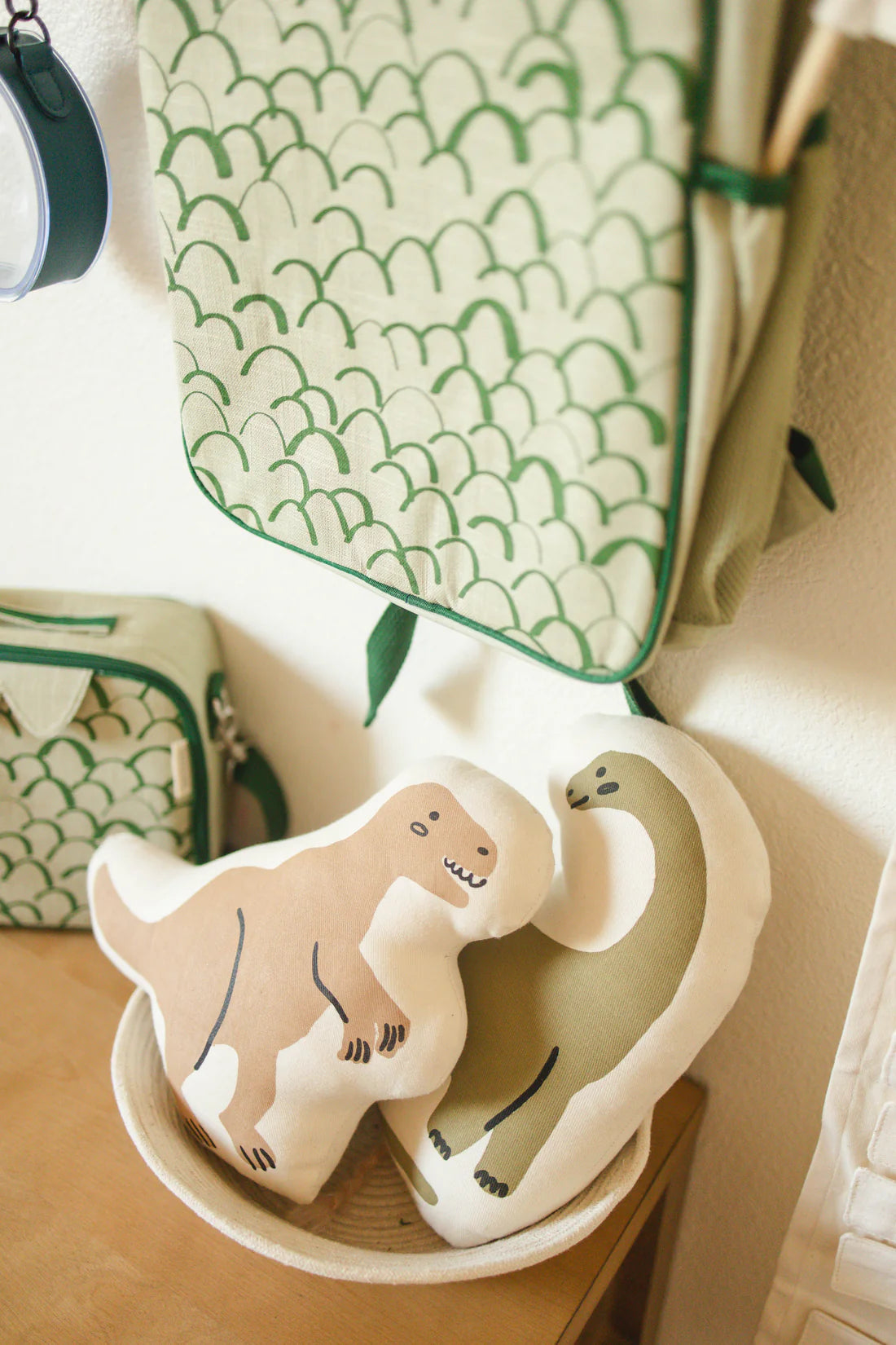 Long Neck Dinosaur Canvas Pillow