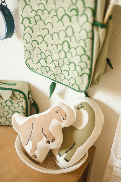 Long Neck Dinosaur Canvas Pillow
