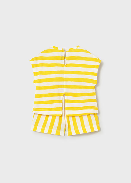 “Solecito Bonito” Striped Top & Shorts Set