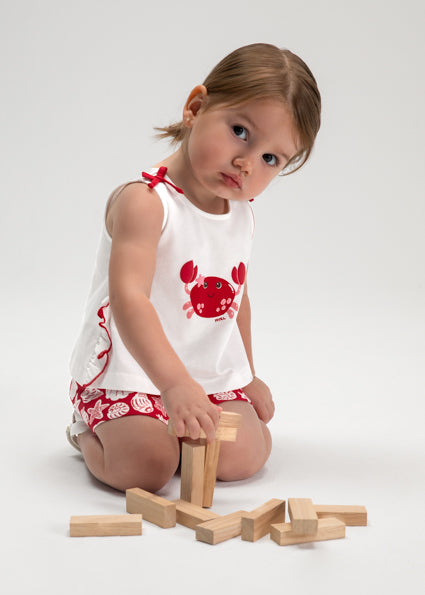 Seaside Crab Short Set