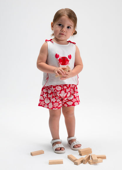 Seaside Crab Short Set
