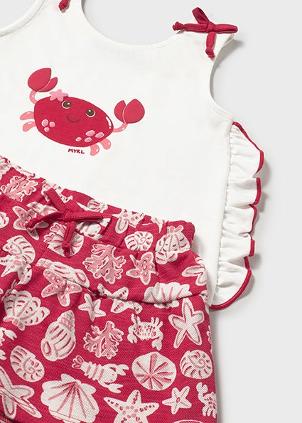 Seaside Crab Short Set