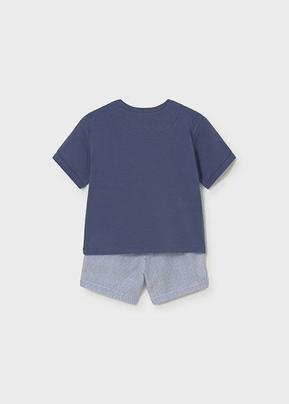 Capri Blue Giraffe & Hippo Short Set