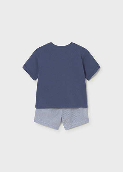 Capri Blue Giraffe & Hippo Short Set