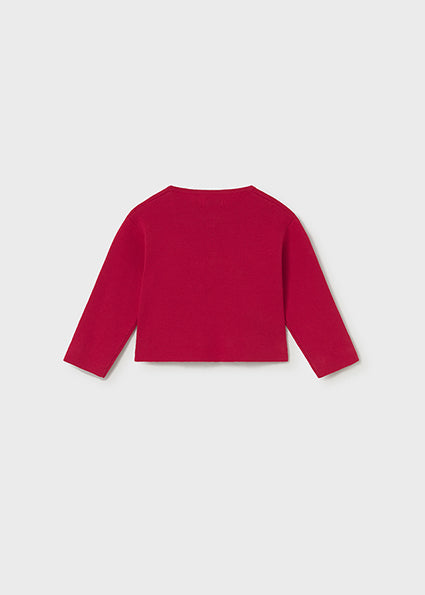Red Bow Knit Cardigan
