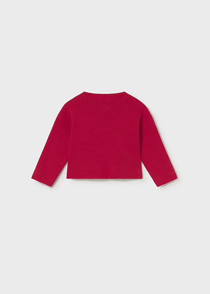 Red Bow Knit Cardigan
