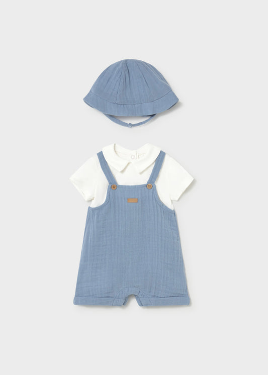 Classic Blue Romper Set