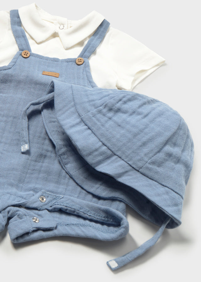 Classic Blue Romper Set