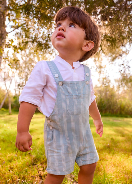 Classic Stripe Linen Overall