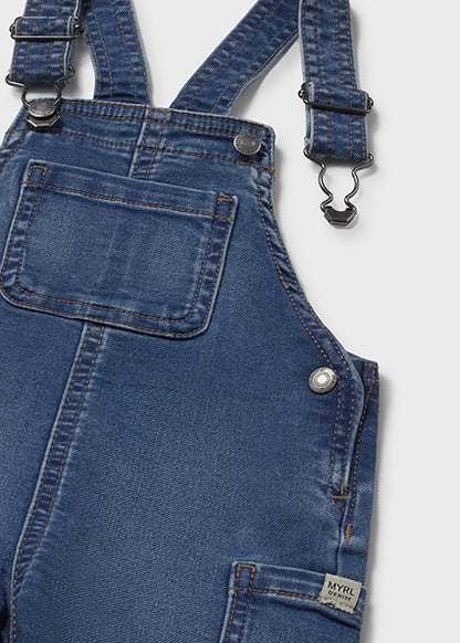Soft Denim Short Overalls - Medium