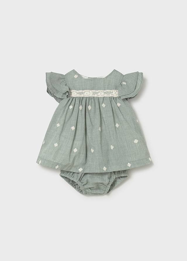 Sage Meadow Dress with Bloomers