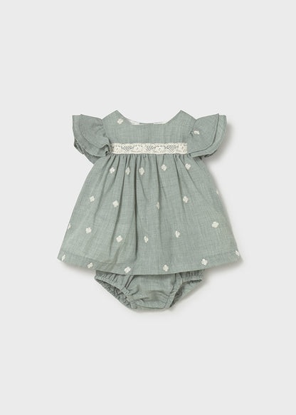 Sage Meadow Dress with Bloomers