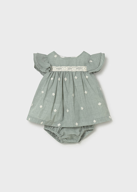 Sage Meadow Dress with Bloomers