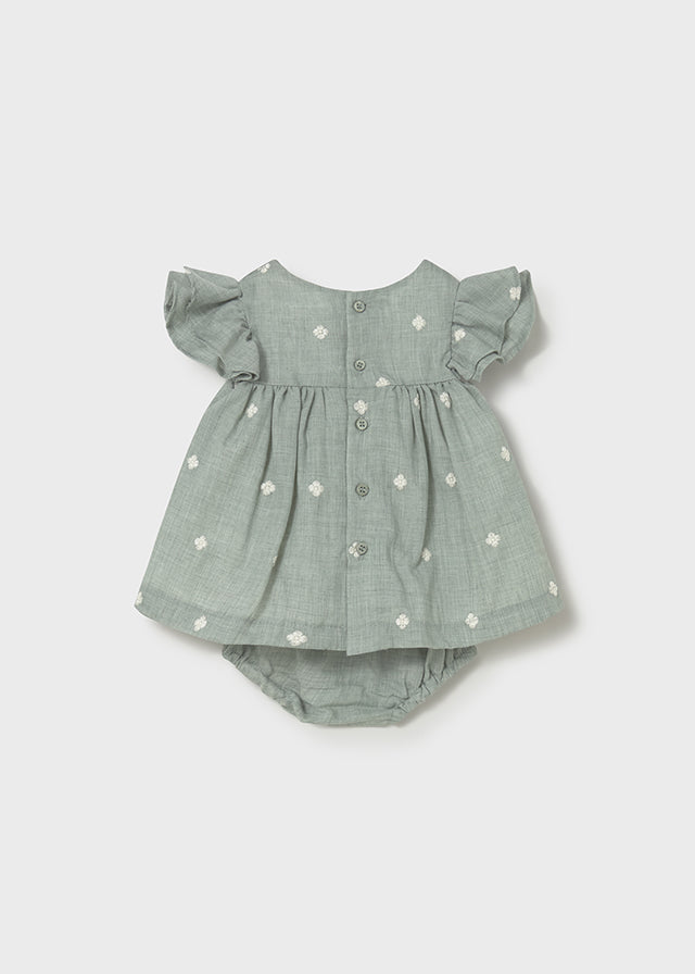 Sage Meadow Dress with Bloomers
