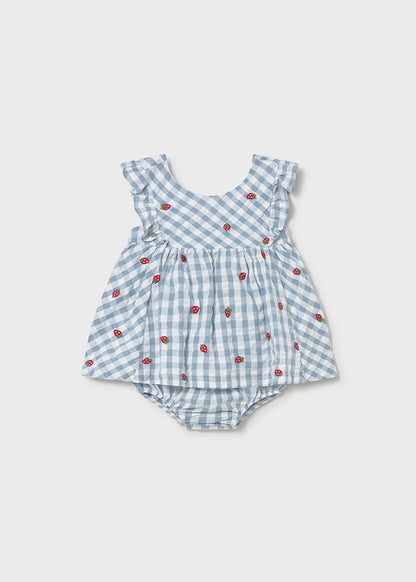 Sweet Strawberry Gingham Dress