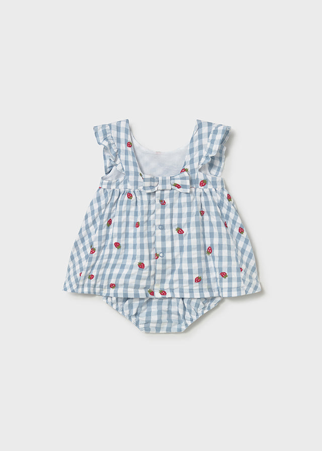 Sweet Strawberry Gingham Dress