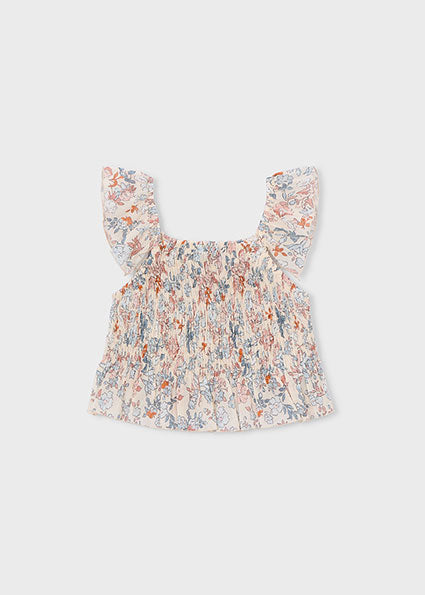 Soft Garden Smocked Bambula Top