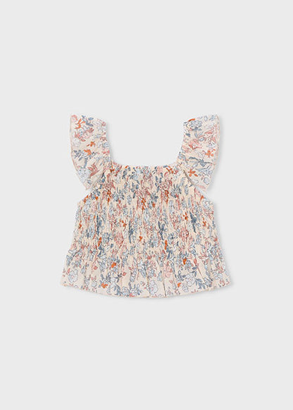 Soft Garden Smocked Bambula Top