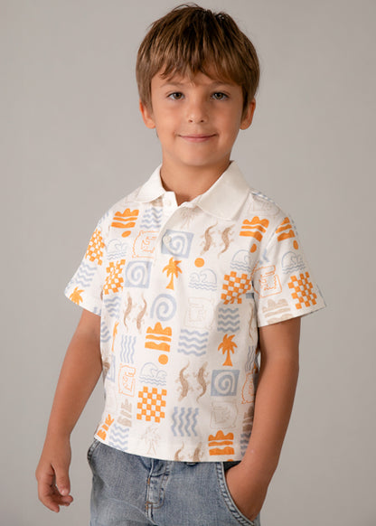 Sunset Tiles Polo Shirt
