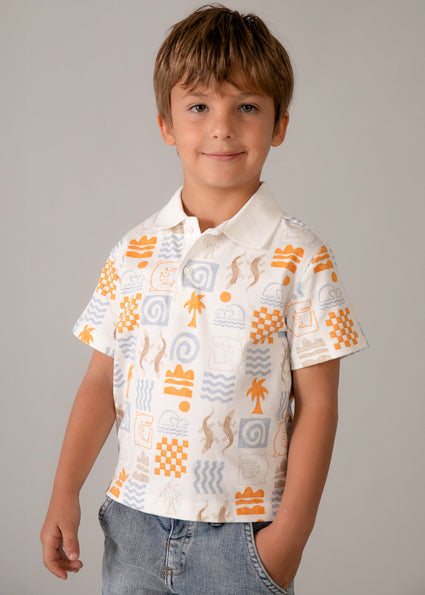 Sunset Tiles Polo Shirt