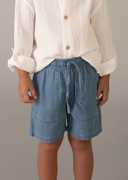 Everyday Indigo Denim Shorts