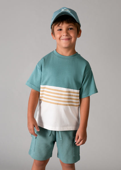 Striped Seafoam Tee