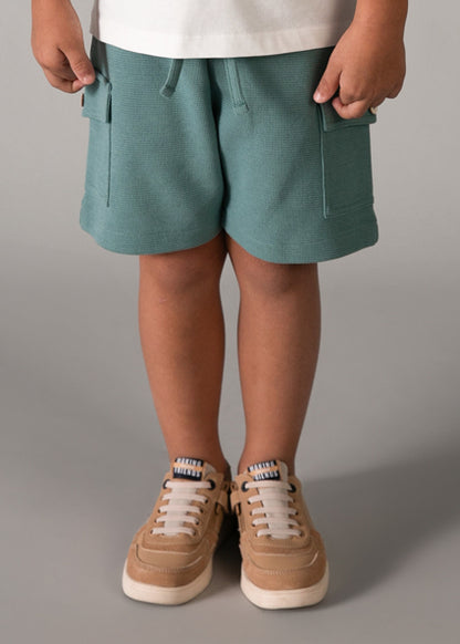 Sea Mist Waffle Short Set