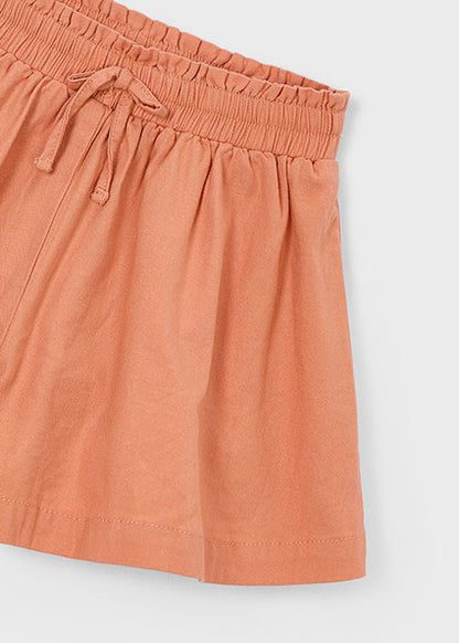 Soft Peach Cotton Skort