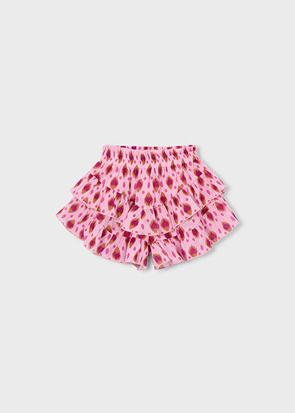 Candy Pink Ruffle Skort