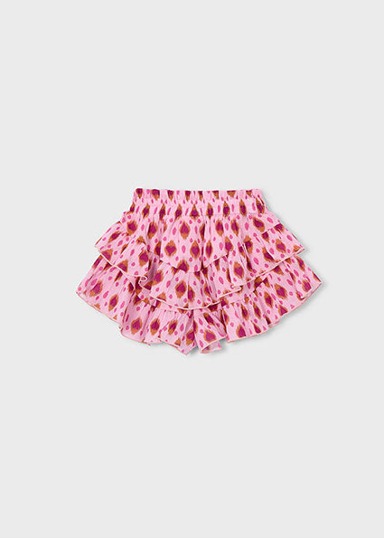 Candy Pink Ruffle Skort