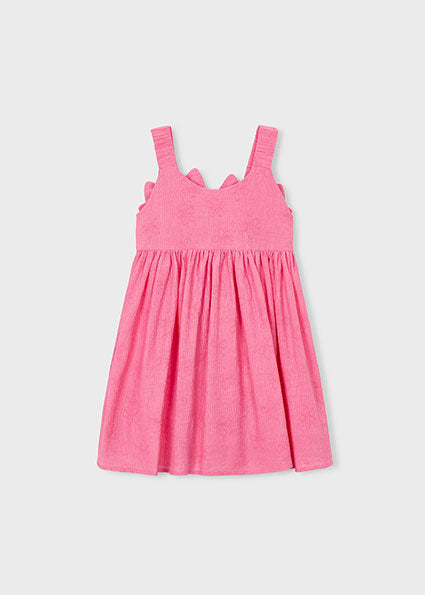 Geranium Bloom Jacquard Dress